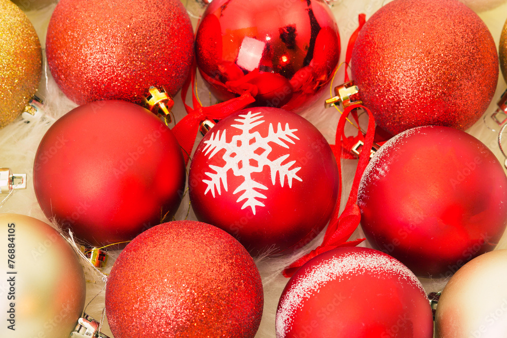 Christmas balls, toys on the Christmas tree Christmas balls, toys on the Christmas tree