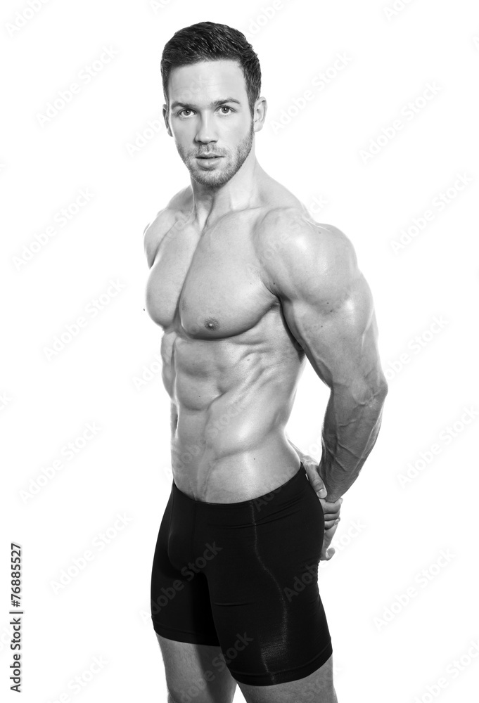 Fototapeta premium handsome young bodybuilder