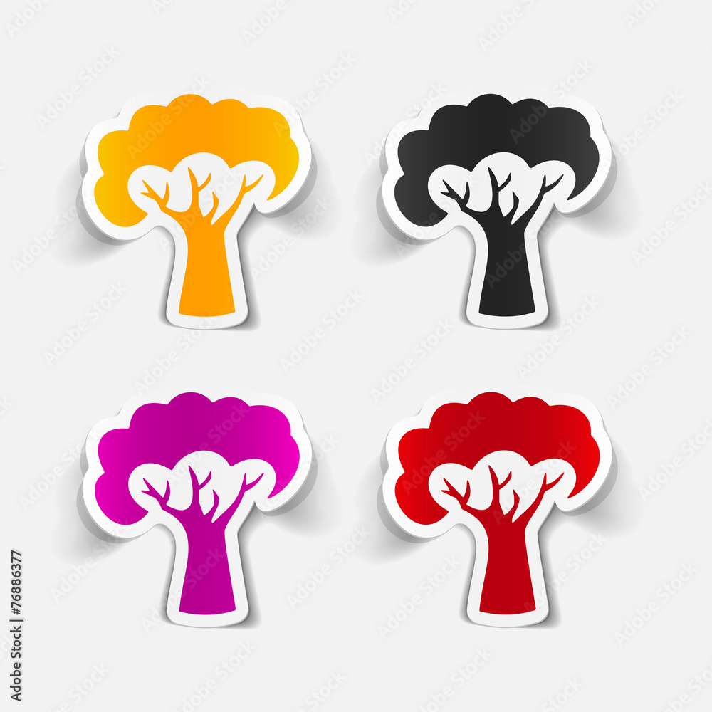 realistic design element: tree realistic design element: tree