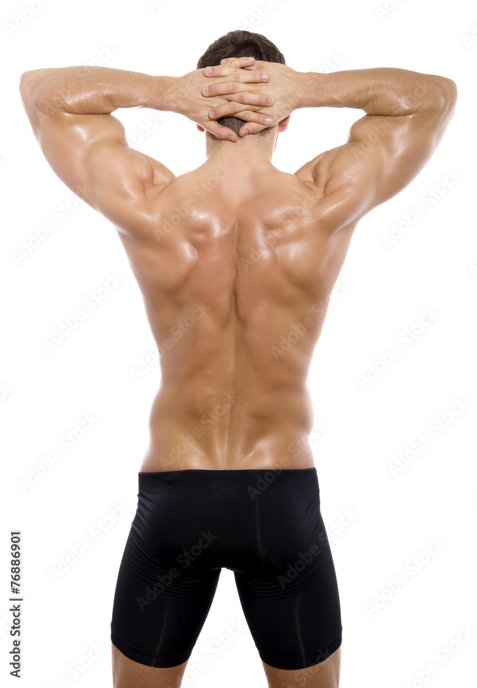 Fototapeta premium handsome young bodybuilder