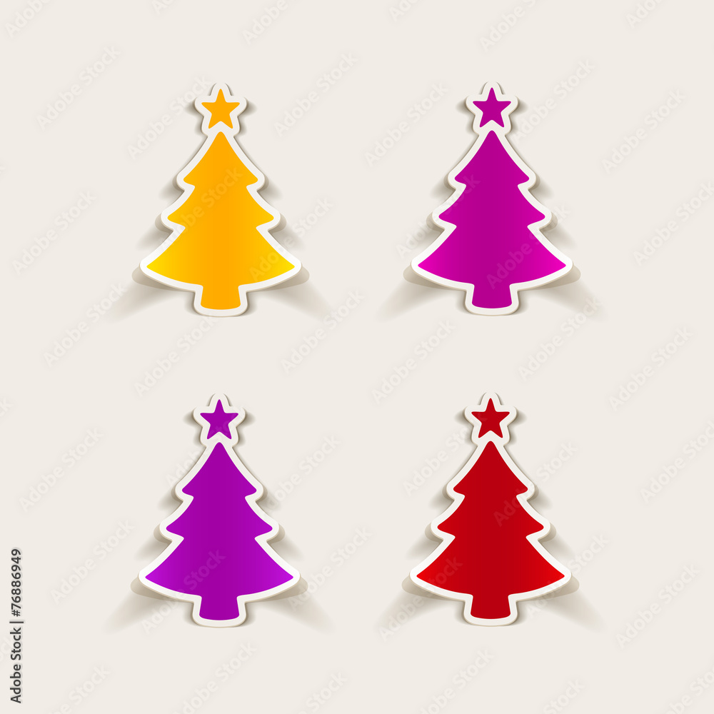 Obraz premium realistic design element: christmas tree