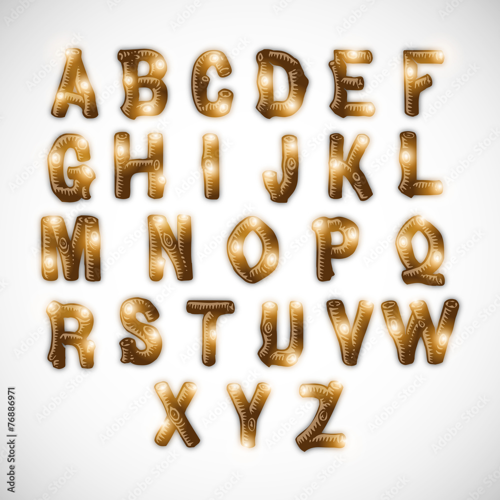 Shiny set of English alphabets in capital letter. Shiny set of English alphabets in capital letter.