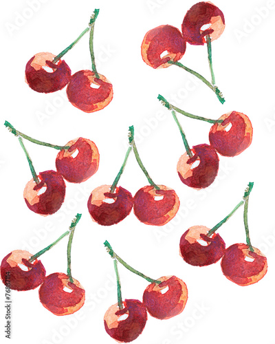 the cherry drawind for background photo