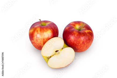 Two apples and half