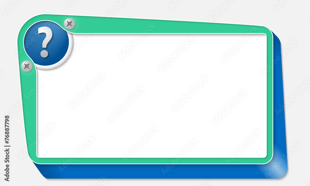 green vector box with screws and question mark green vector box with screws and question mark