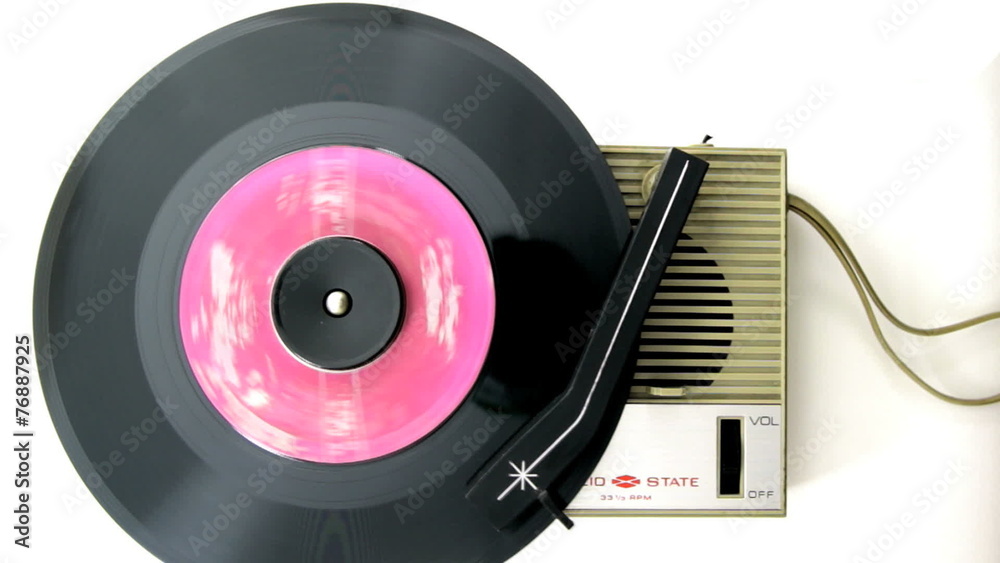 old record player
