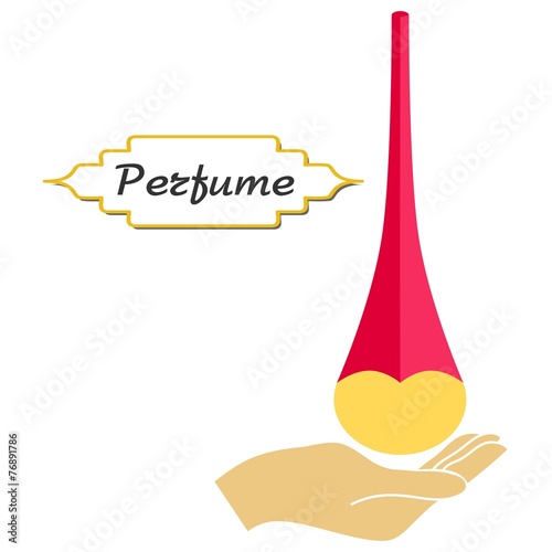 perfume and hand