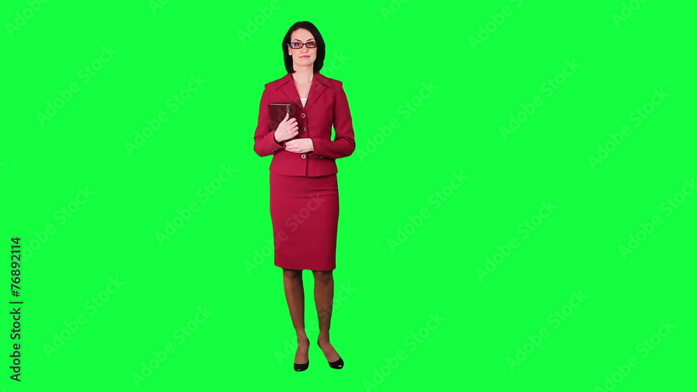 Business woman chroma key Business woman chroma key