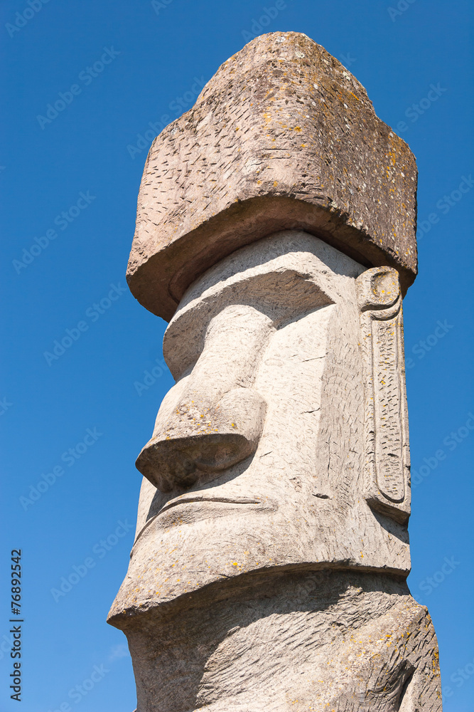 Rapa Nui Statue in Viterbo, Italy