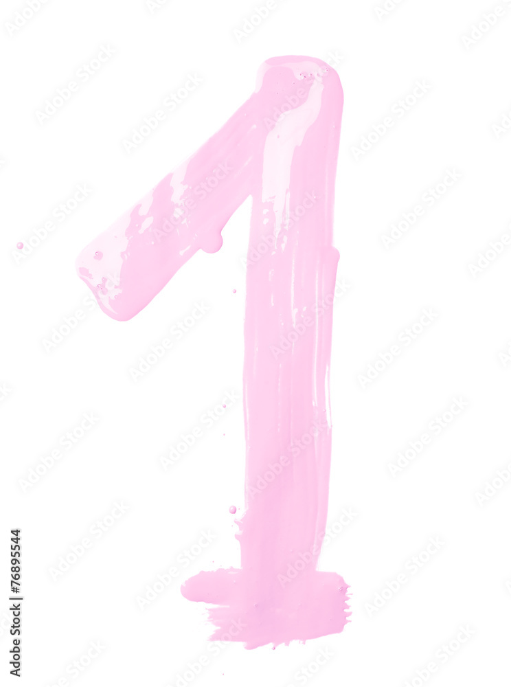 Hand drawn with oil paint digit