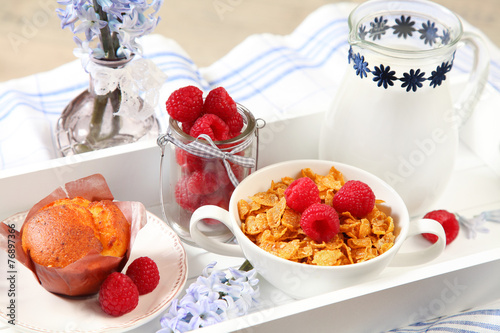 cake and cereal