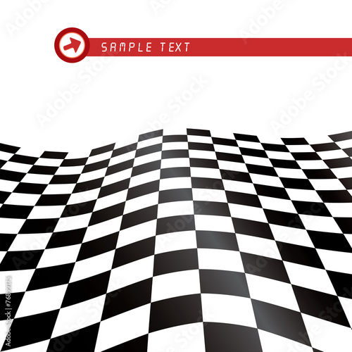 Checkered flag backround vector illustration