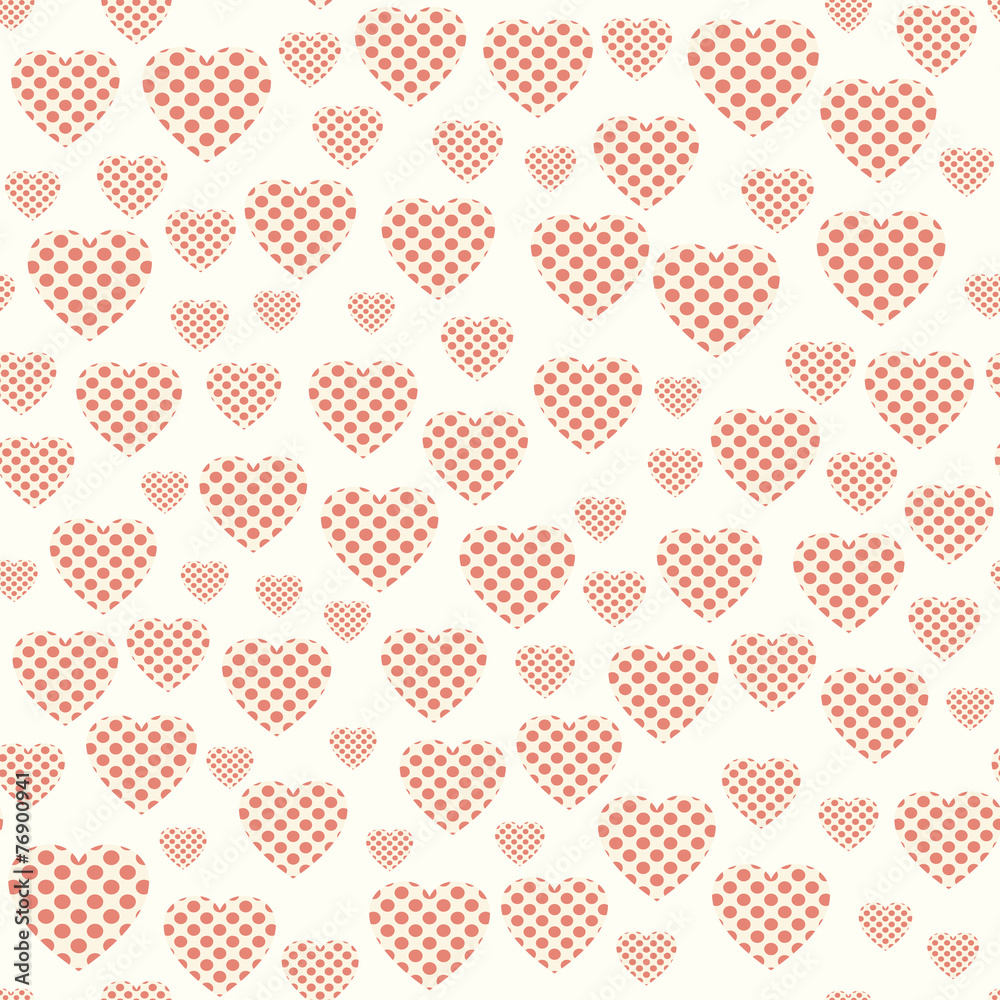 Seamless pattern with hearts Seamless pattern with hearts