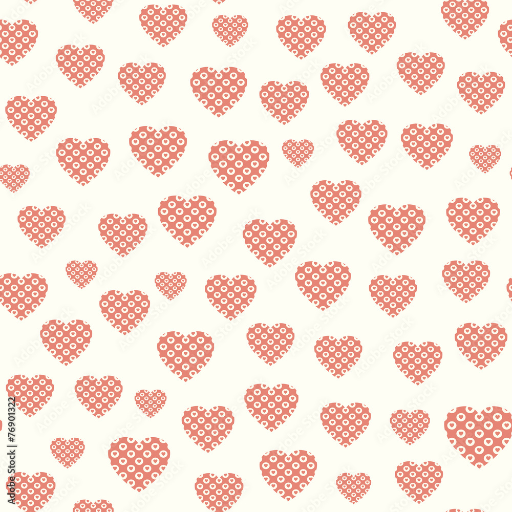 Seamless pattern with hearts Seamless pattern with hearts