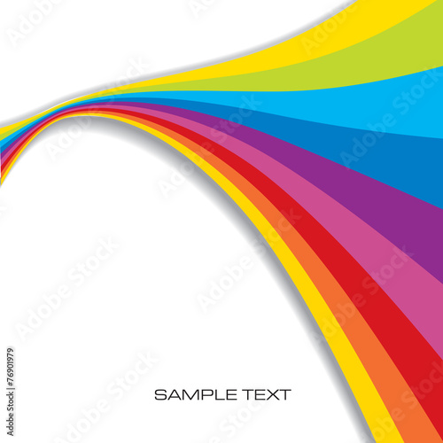 Conceptual Ornamental Abstract Rainbow Background vector