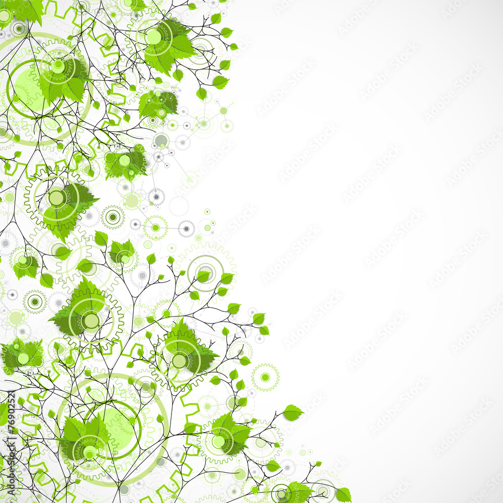 Eco manufacture abstract technology background.