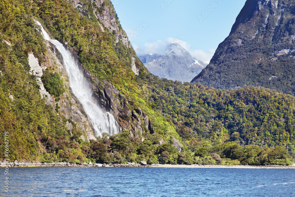 Bowen Falls, Wasserfall, milford sound, neuseeland