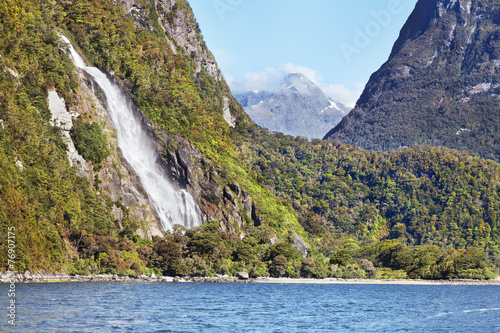 Bowen Falls, Wasserfall, milford sound, neuseeland