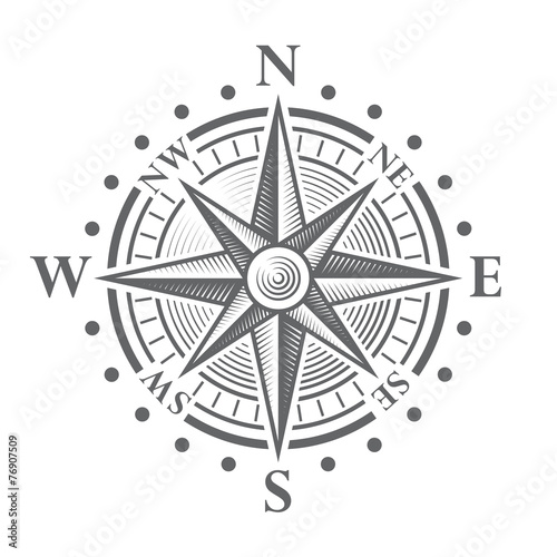 Vector Compass Rose photo