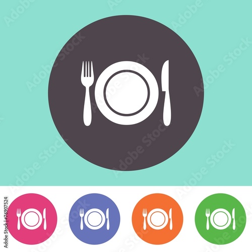 Restaurant menu icon
