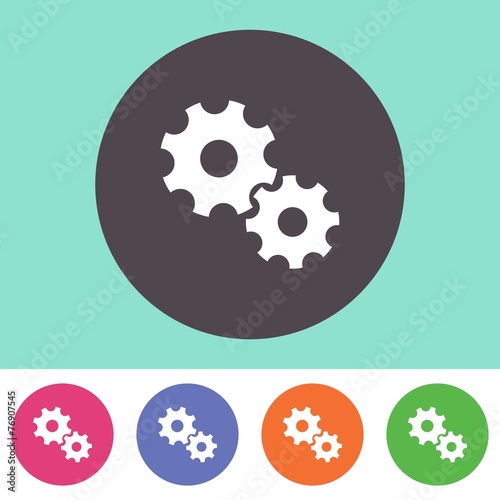 Gear wheels icon
