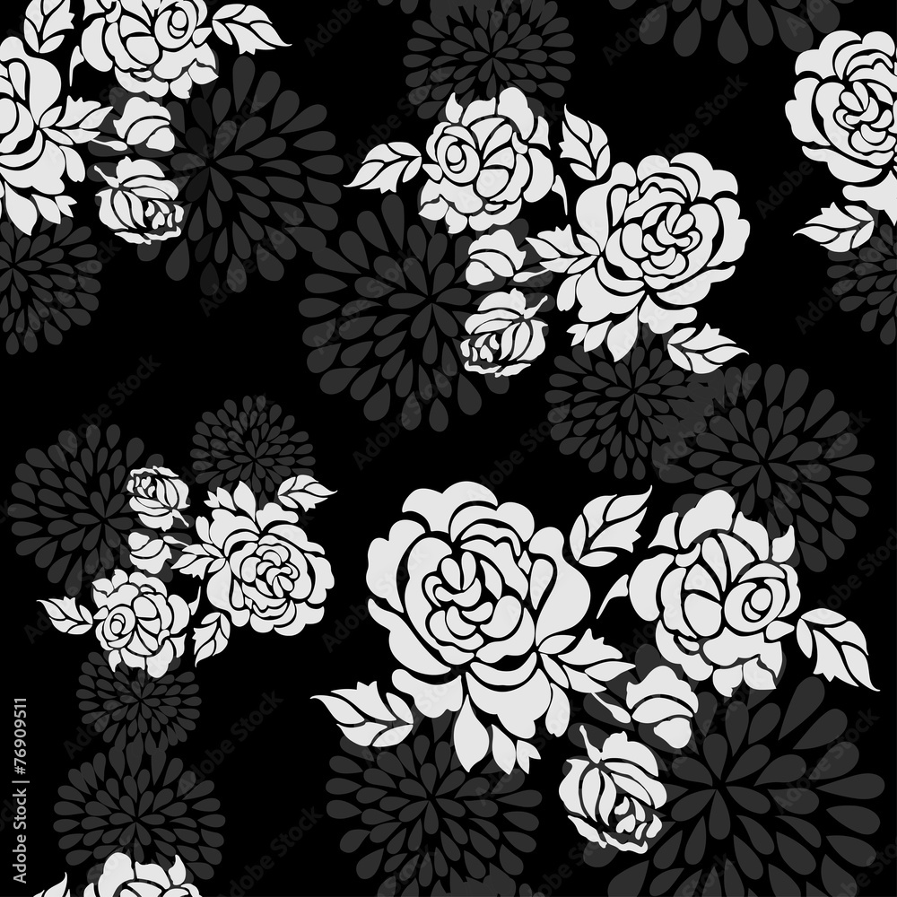 Rose abstract pattern