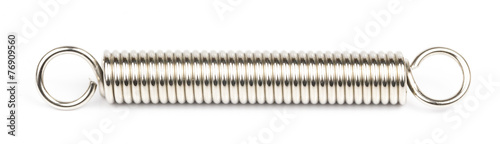 Stainless spring in White background