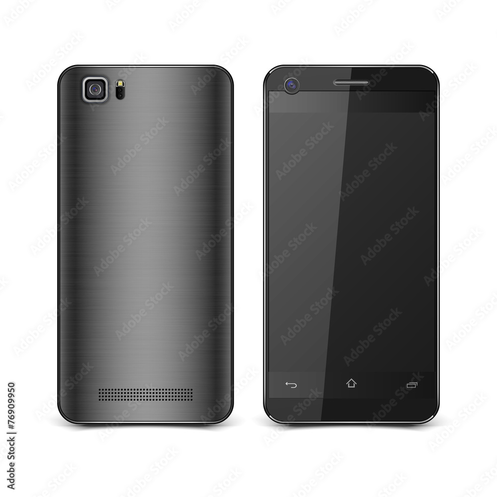 Realistic smart phones isolated.vector Realistic smart phones isolated.vector