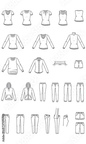 Women's clothes, Garment Illustration