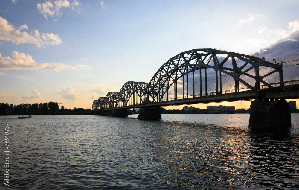 Railway-bridge in Riga