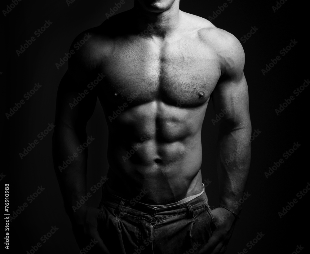 Fototapeta premium Bodybuilder posing