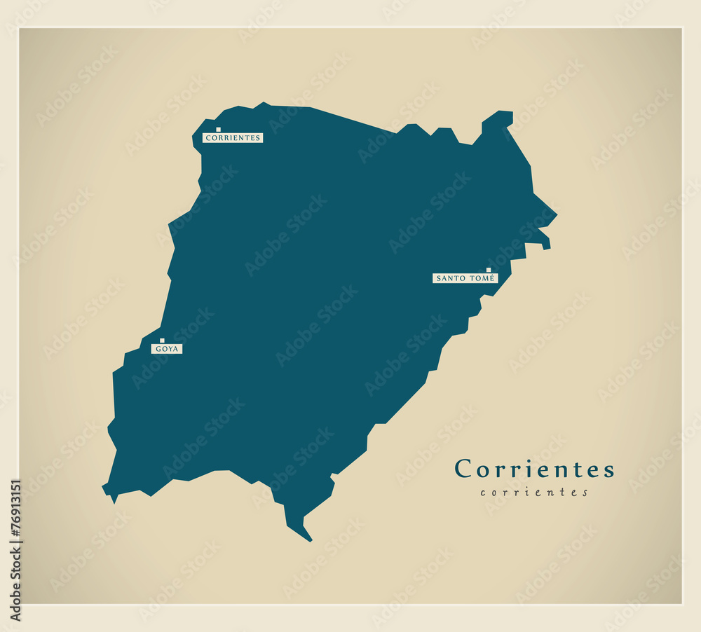 Modern Map - Corrientes AR