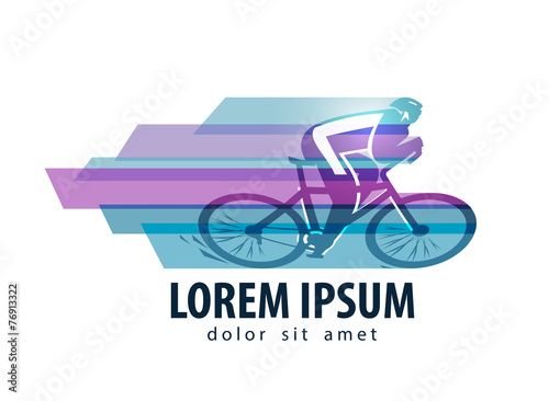 cycling vector logo design template. sports or bike icon.