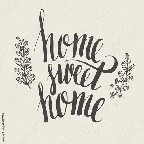 Sweet home lettering