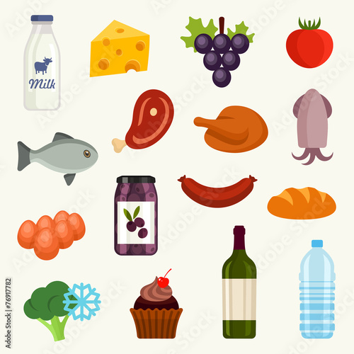 Food icon set