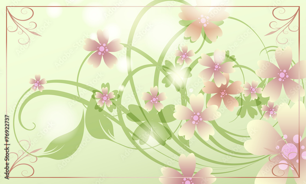 Floral spring background Floral spring background