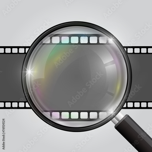 Frame magnifier. Vector