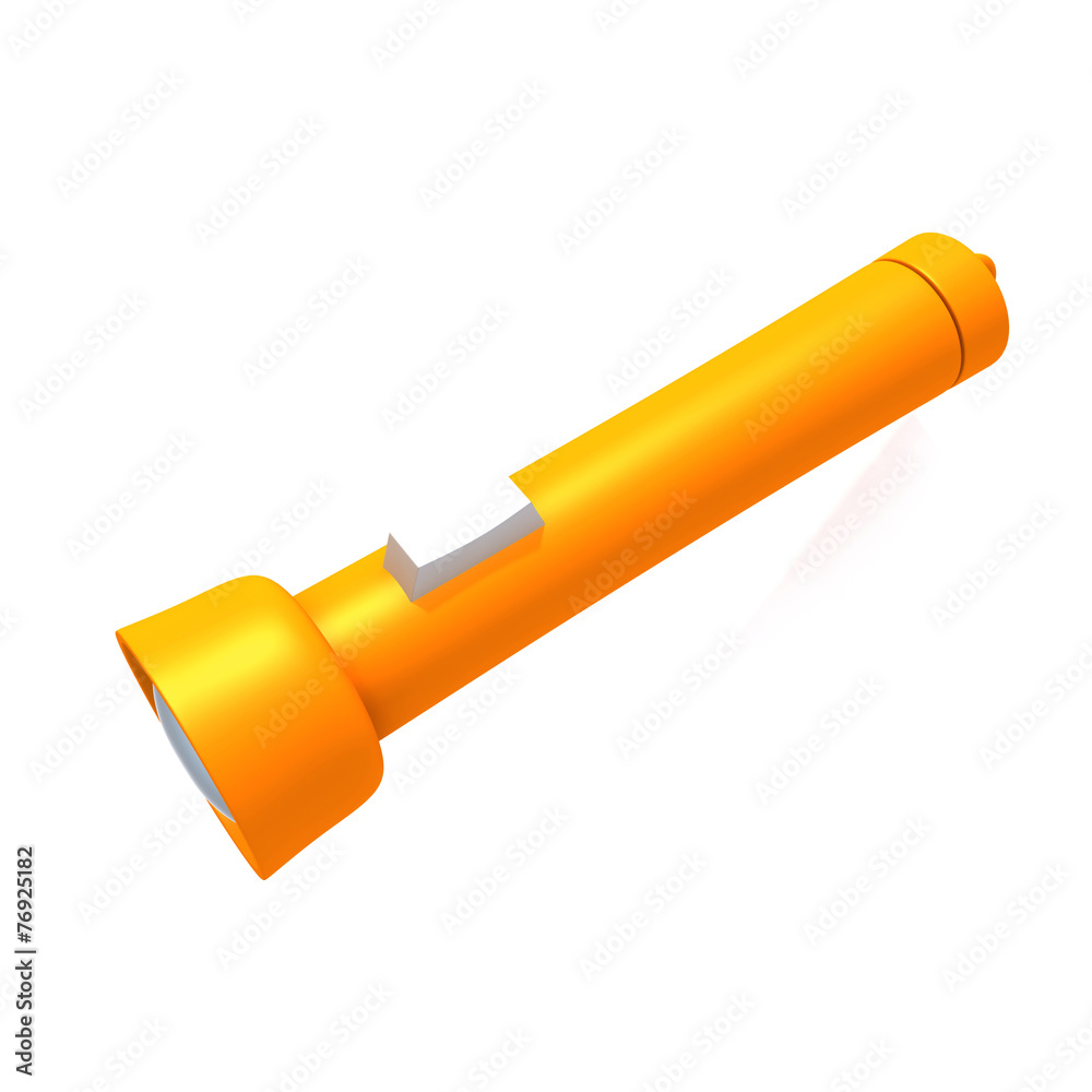 Flashlight 3d illustration Flashlight 3d illustration