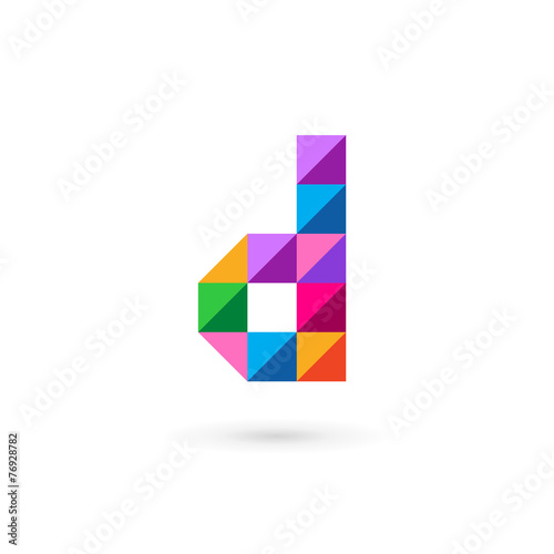Free Download Letter D mosaic logo icon design template elements - GFXLoad