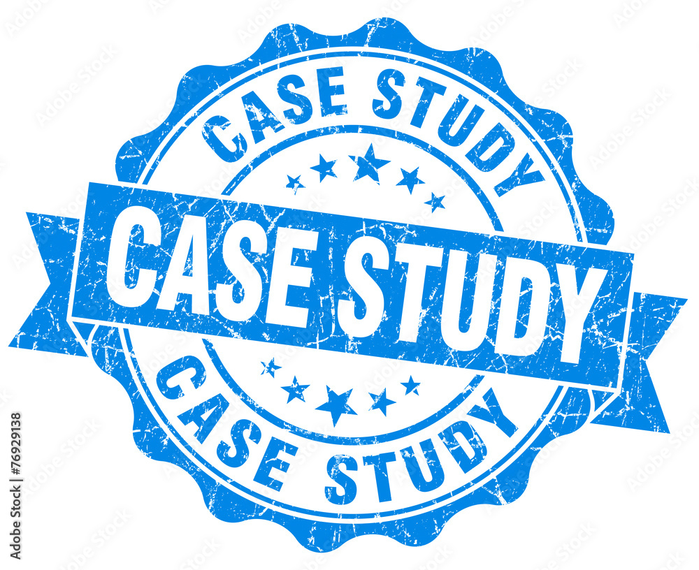 Fototapeta premium case study blue vintage isolated seal