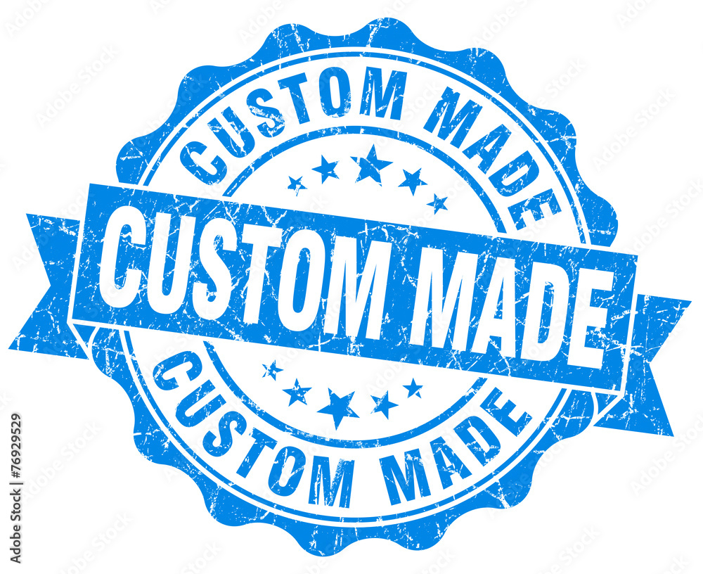 Obraz premium custom made blue vintage isolated seal