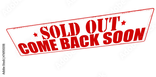 Sold out come back soon