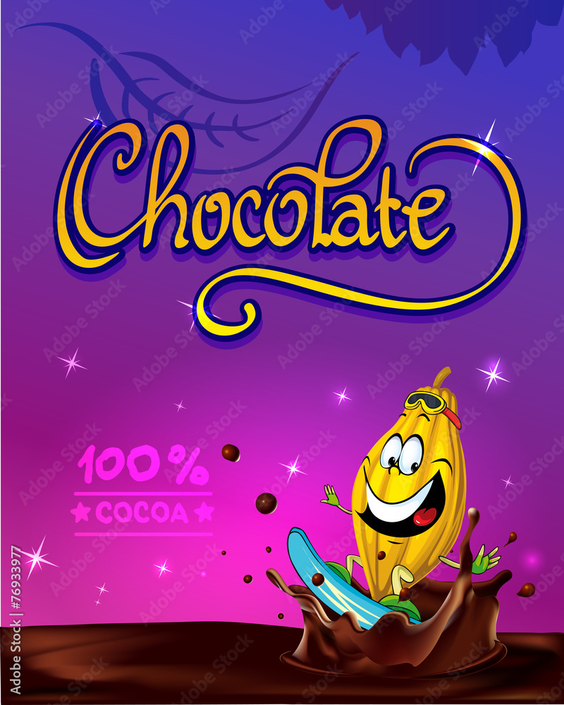 funny chocolate vector design