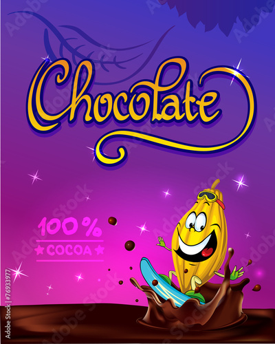 funny chocolate vector design