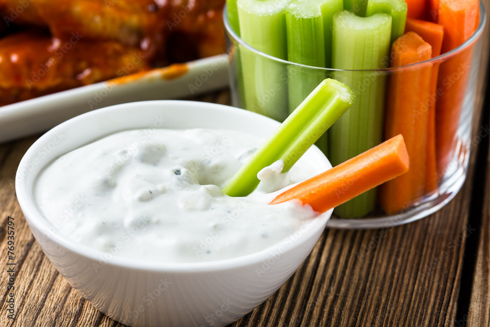 Buffalo chicken wing with cayenne pepper sauce Buffalo chicken wing with cayenne pepper sauce