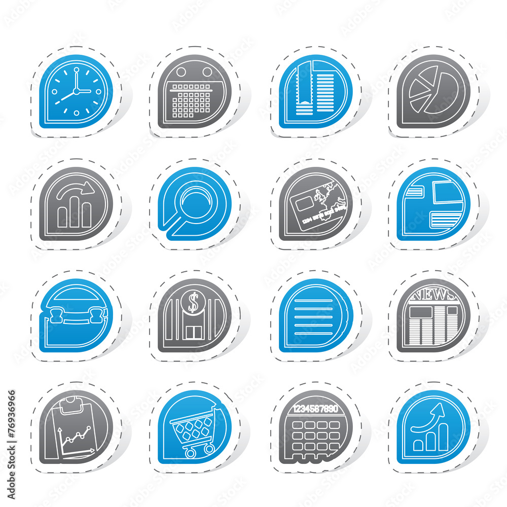 Business and Office Internet Icons - Vector Icon Set Business and Office Internet Icons - Vector Icon Set