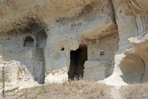 Chufut-Kale cave city-fortress, Bakhchysarai, republic Crimea