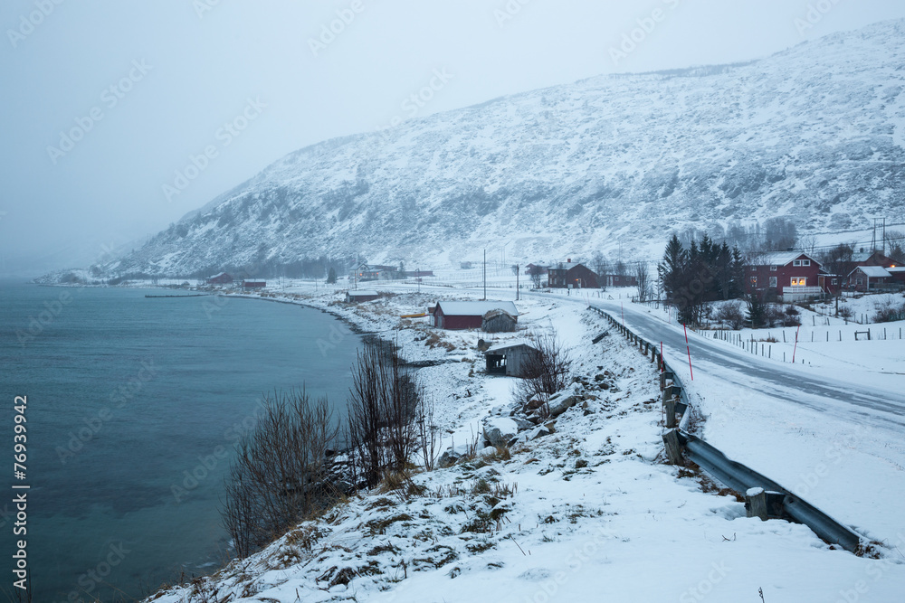 Norway in winter - trip to the island Kvaloya (Tromso)