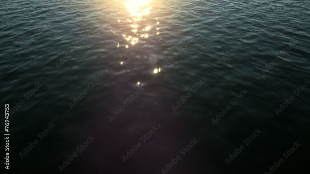 Aerial overwater Ocean view 