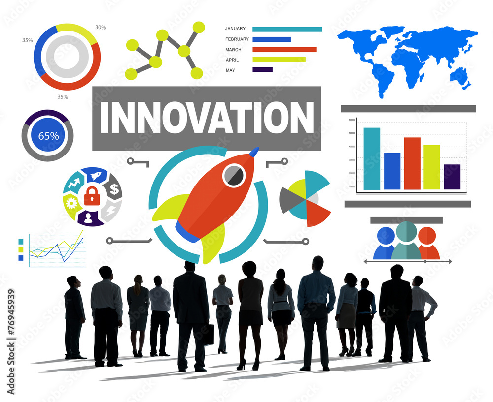 Crowd Business People Growth Success Innovation Concept Crowd Business People Growth Success Innovation Concept